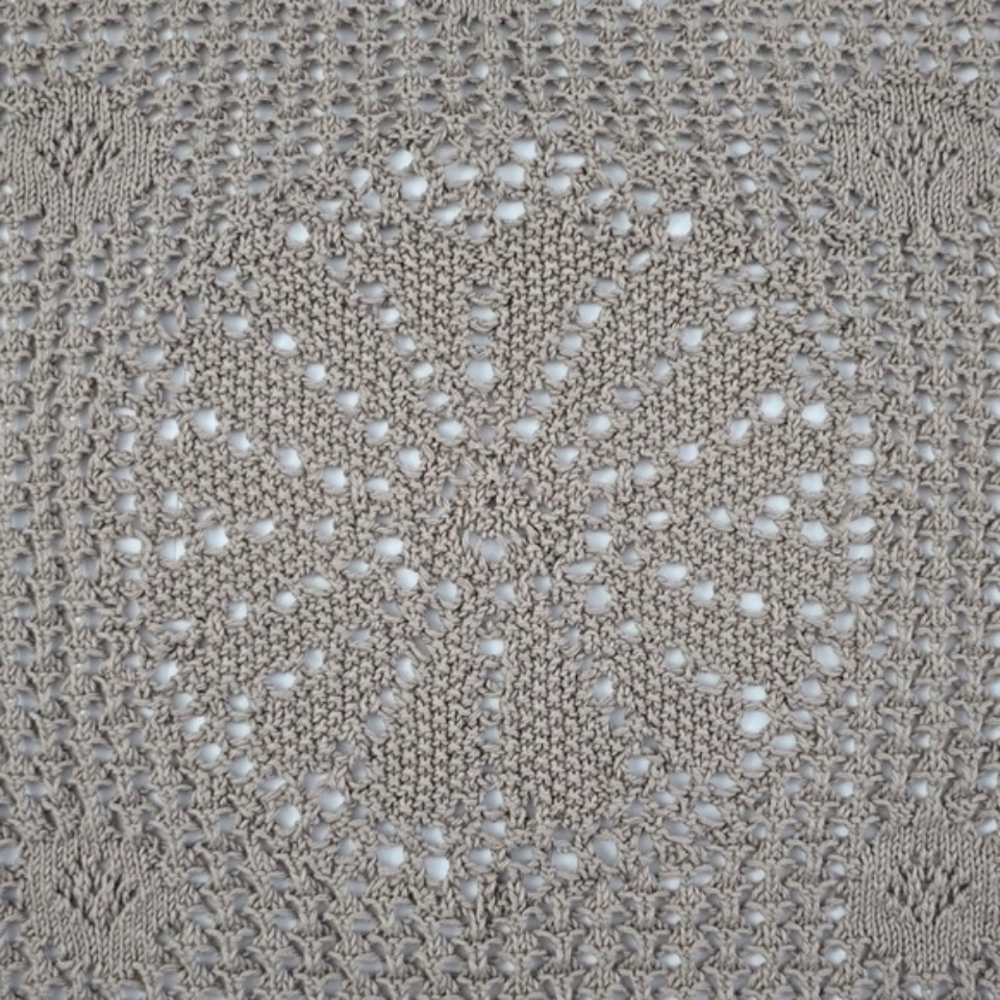 Style & Co Women's Open Front Short Sleeves Cotton Taupe Crochet Cardigan Sz 1X - Picture 7 of 13
